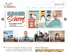Tablet Screenshot of colegiolamagdalena.com